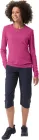 Vaude vlnené tričko Yaras LS WOOL, dámske, liči