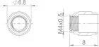 Extend kompresná matica-oliva pre vonk.pr. 5mm SRAM
