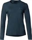 Vaude vlnené tričko Yaras LS WOOL, dámske, dark sea