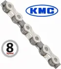 KMC Reťaz X 8 strieborno-šedá 114 článkov, X-8-93 vrátane spojky