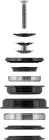 FORCE hlavové zlovenie TAPER 1 1/8" -1 1/2", polointegrované, 55mm, čierne