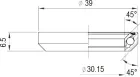 FSA ložisko hl. zloženia-TH-870G-RS ACB 45°x45° 1-1/8 MR123 - OD 39