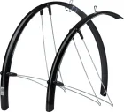 FORCE blatníky 36 Aluflex 28" cestné XL + vzpery, čierne