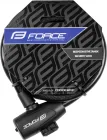 FORCE zámok STRONG špirálový s držiakom 180cm/12mm, čierny