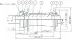 Novatec D981SB-CL-12, predný náboj, 32 dier, 12x100, OEM