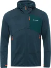 Vaude turistická mikina s kapucňou Monviso Fleece, pánska, dark sea/green