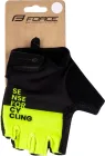 Force rukavice FINE, čierno-fluo