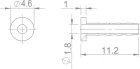 Extend kompresná vložka-ihla pre vnút.pr. 2,1mm SHIMANO BH-90