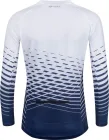 FORCE dres MTB ANGLE dámsky dlhý rukáv, bielo-modrý