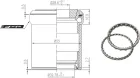 FSA hlavové zloženie 4 (E/I) 4mm alloy 1-1/8 to 1.5-OD 55