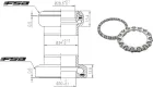 FSA hlavové zloženie The Pig 4mm alloy 1-1/8-OD 34