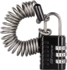 Force zámok F SMALL 2 špirálový kódový 120cm/3mm, čierny