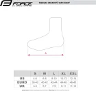 Force návleky tretier NEOPRENE BASIC ROAD čierne
