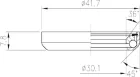FSA ložisko hl. zloženia-TH-800 ACB 36°x45° 1-1/8 Single S MR075-OD 41.7