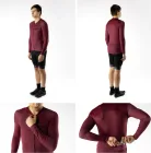 Force dres CHARM UNI dlhý rukáv, bordová