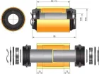 FSA stredové zloženie kľúk M/Exo 24mm na PF30 73mm CFMM3-46/73