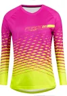 FORCE dres MTB ANGLE dámsky dlhý rukáv, ružovo-fluo