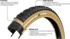 PANARACER Plášť Gravelking EXT, kevlar. pätka, čierno-hnedý